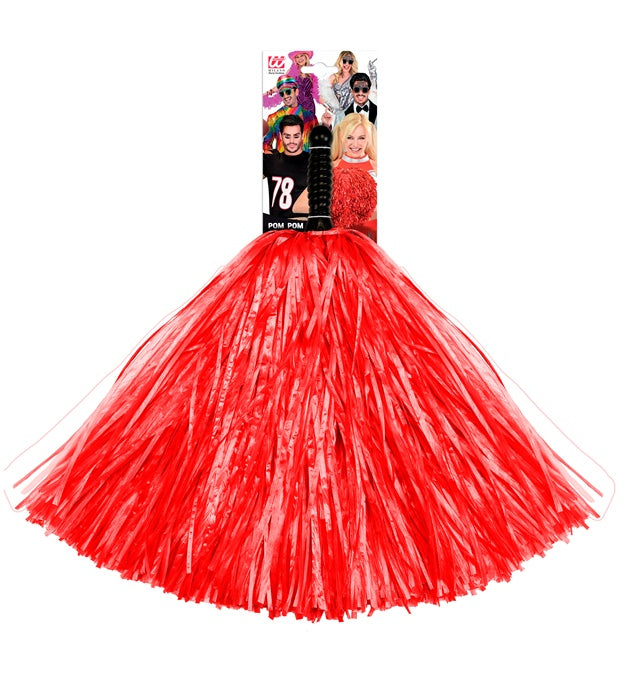 Roter Pompom als farbenfrohes Accessoire für Fasnacht und Karneval