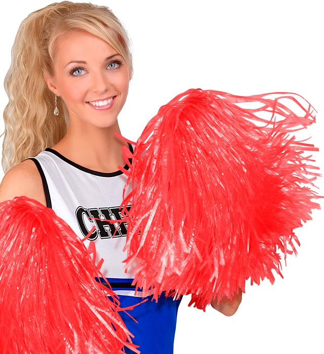 Roter Pompom als farbenfrohes Accessoire für Fasnacht und Karneval