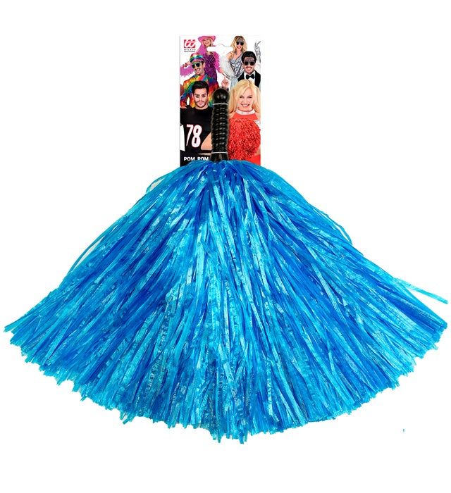 Blauer Pompon als farbenfrohes Fasnachts-Accessoire
