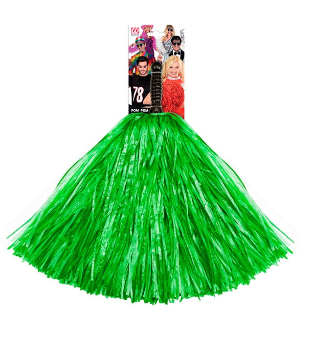 Grüner Pompon als farbenfrohes Fasnachts-Accessoire