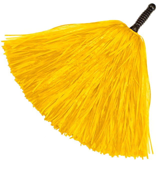 Gelber Pompon als farbenfrohes Fasnachts-Accessoire