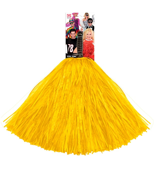 Gelber Pompon als farbenfrohes Fasnachts-Accessoire