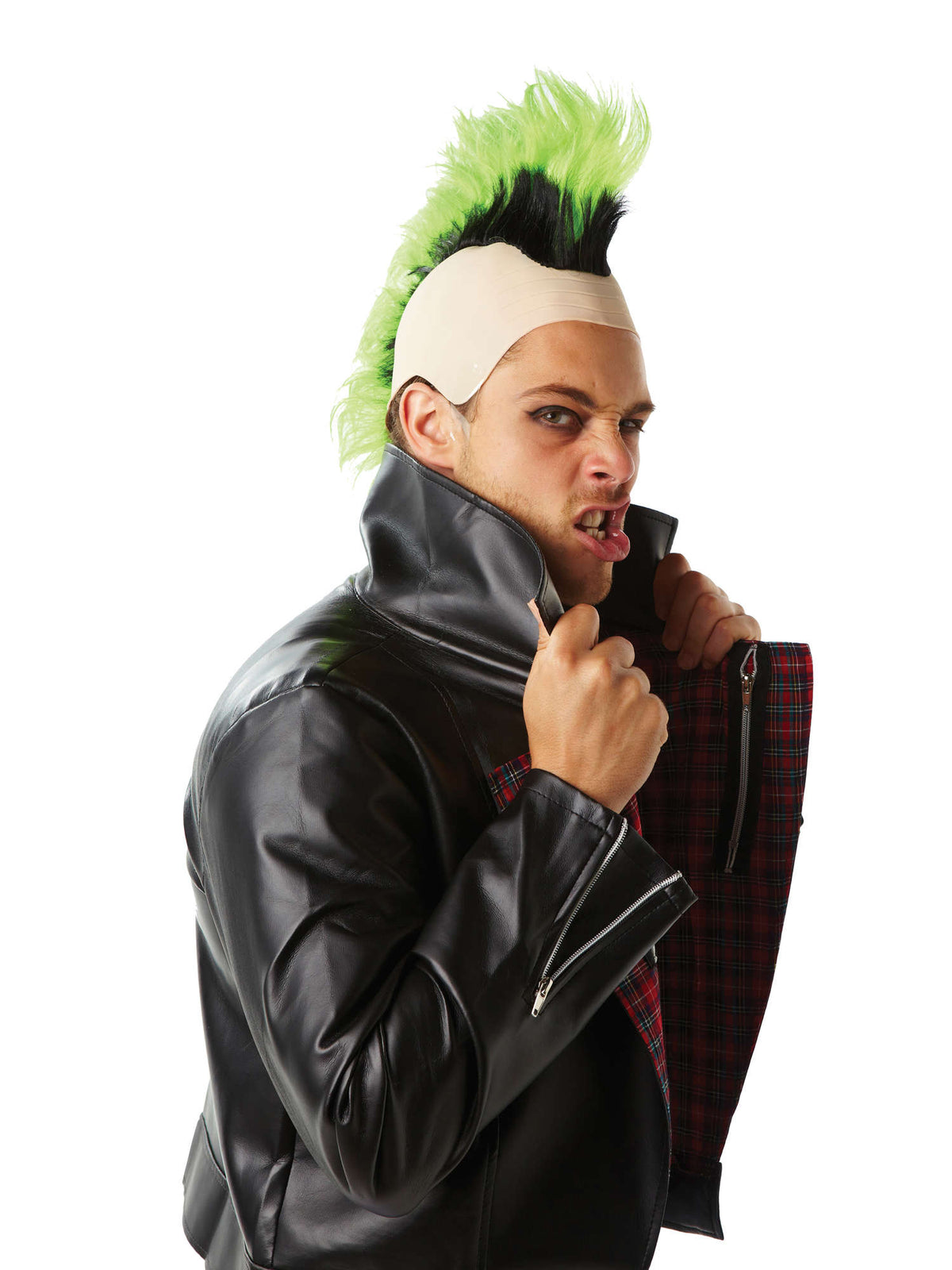 Rubies 80'S MOHAWK- GREEN Kostüm für Erwachsene für Unisex