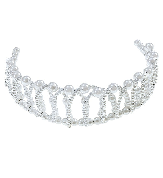 Modellierbare Perlenkrone als elegantes Fasnachts-Accessoire