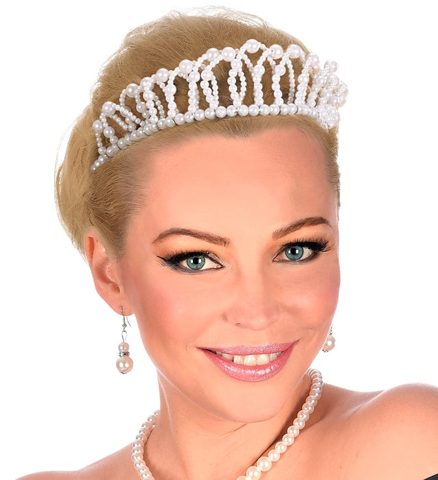 Modellierbare Perlenkrone als elegantes Fasnachts-Accessoire