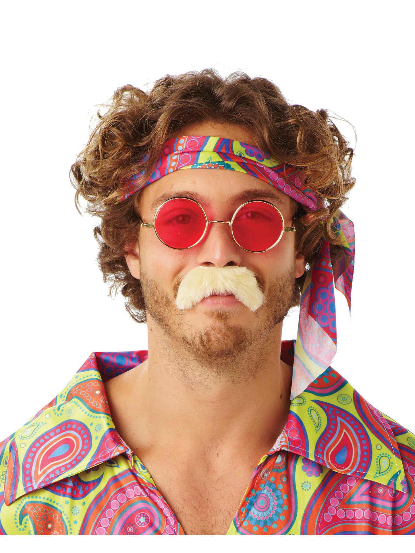 Rubies MOUSTACHE Blonde 70's Tash Beards and Moustaches