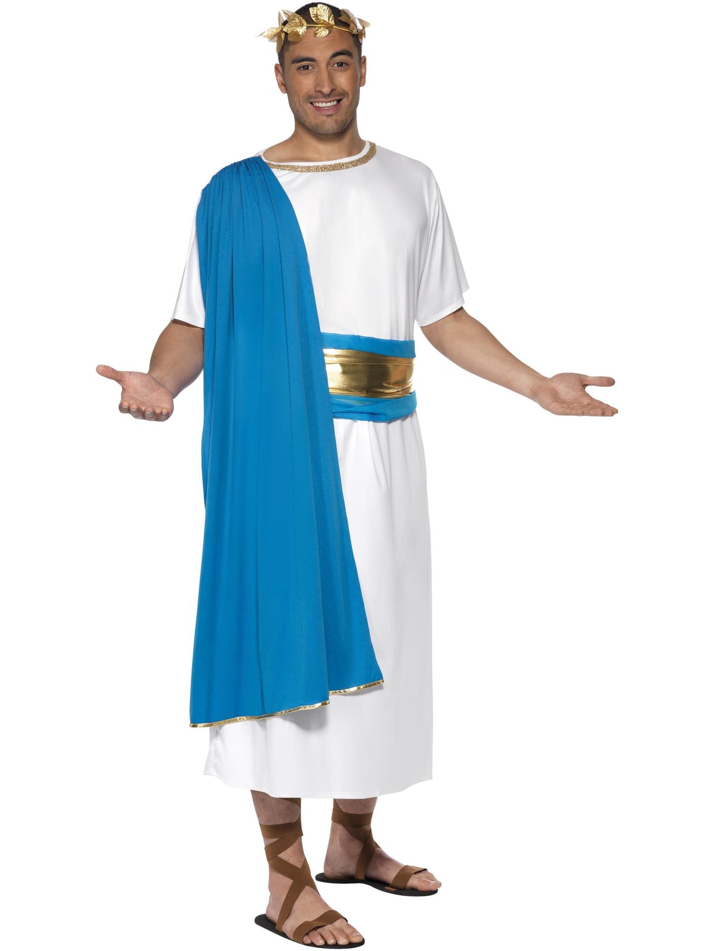 Smiffys Roman Senator Costume, Blue & White CS für Herren