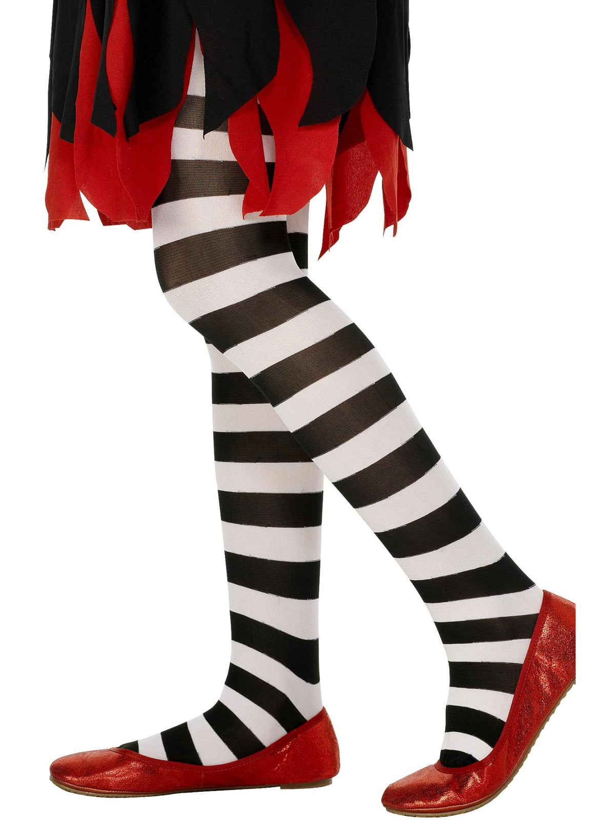 Smiffys Tights, Black & White für Mädchen