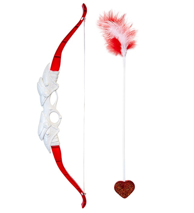 Pfeil und Bogen Set als Fasnacht Accessoire auf weissem Hintergrund