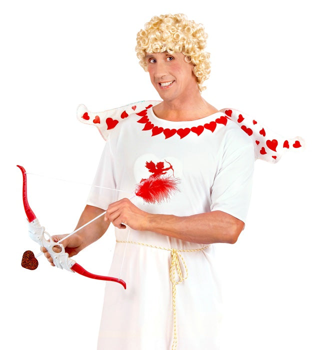 Pfeil und Bogen Set als Fasnacht Accessoire auf weissem Hintergrund