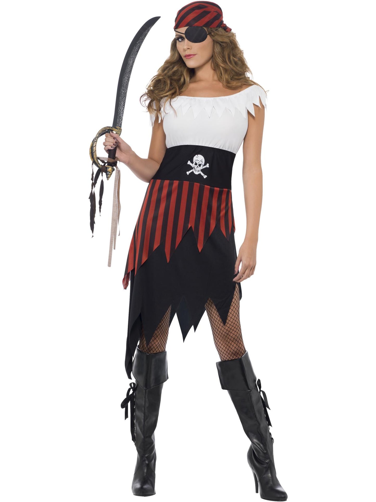 Smiffys Pirate Wench Costume, Black CS für Damen
