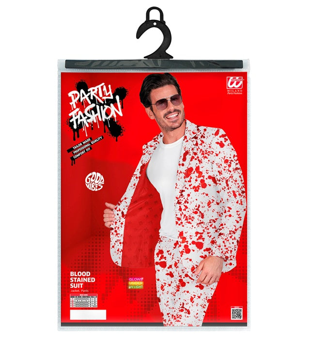 Blut Party Fashion Anzug mit Jackett und Hose für Fasnacht und Mottopartys
