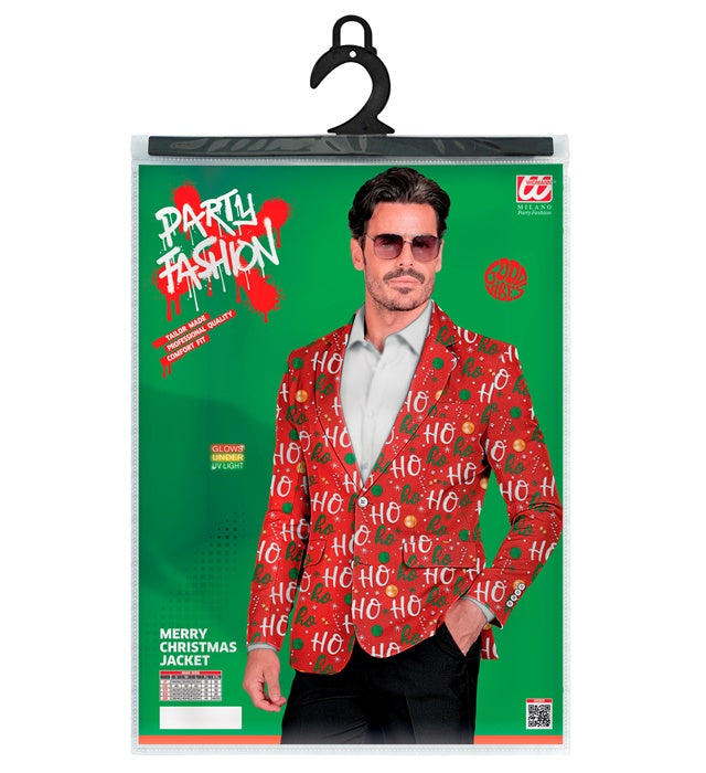 Festliches Party-Jackett mit weihnachtlichem Design für Fasnacht und Mottoparty