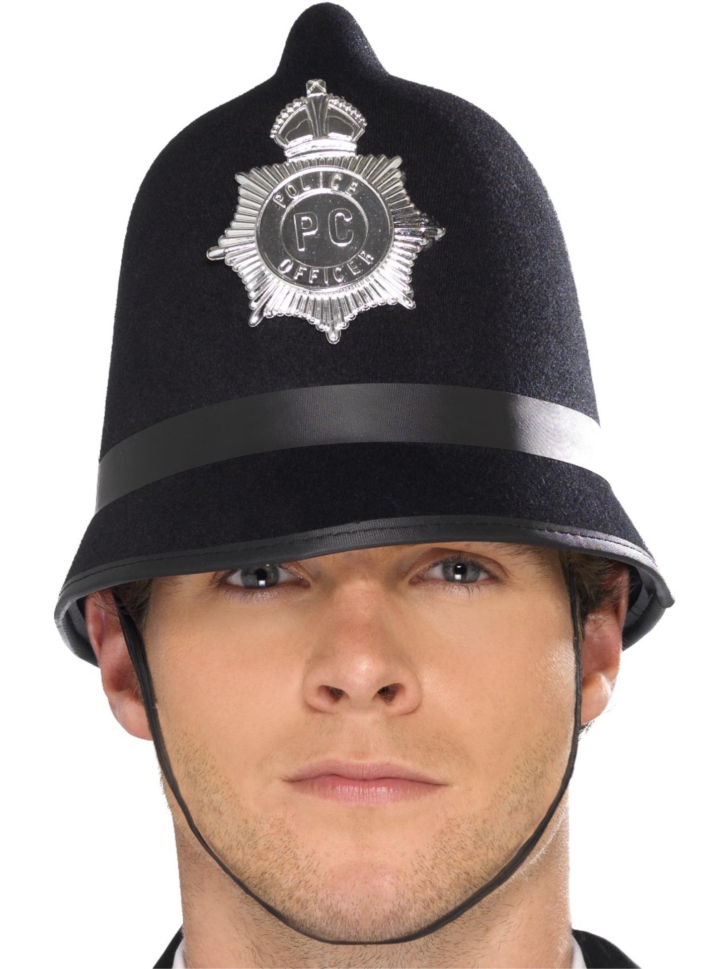 Smiffys COPS&ROBS Police Hat, Black für Herren