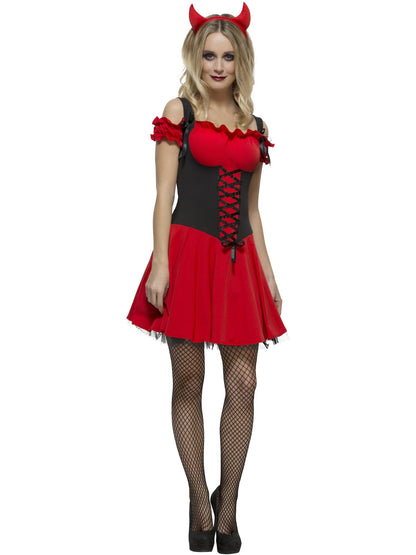 Smiffys Fever Wicked Devil Costume, Red CS für Damen