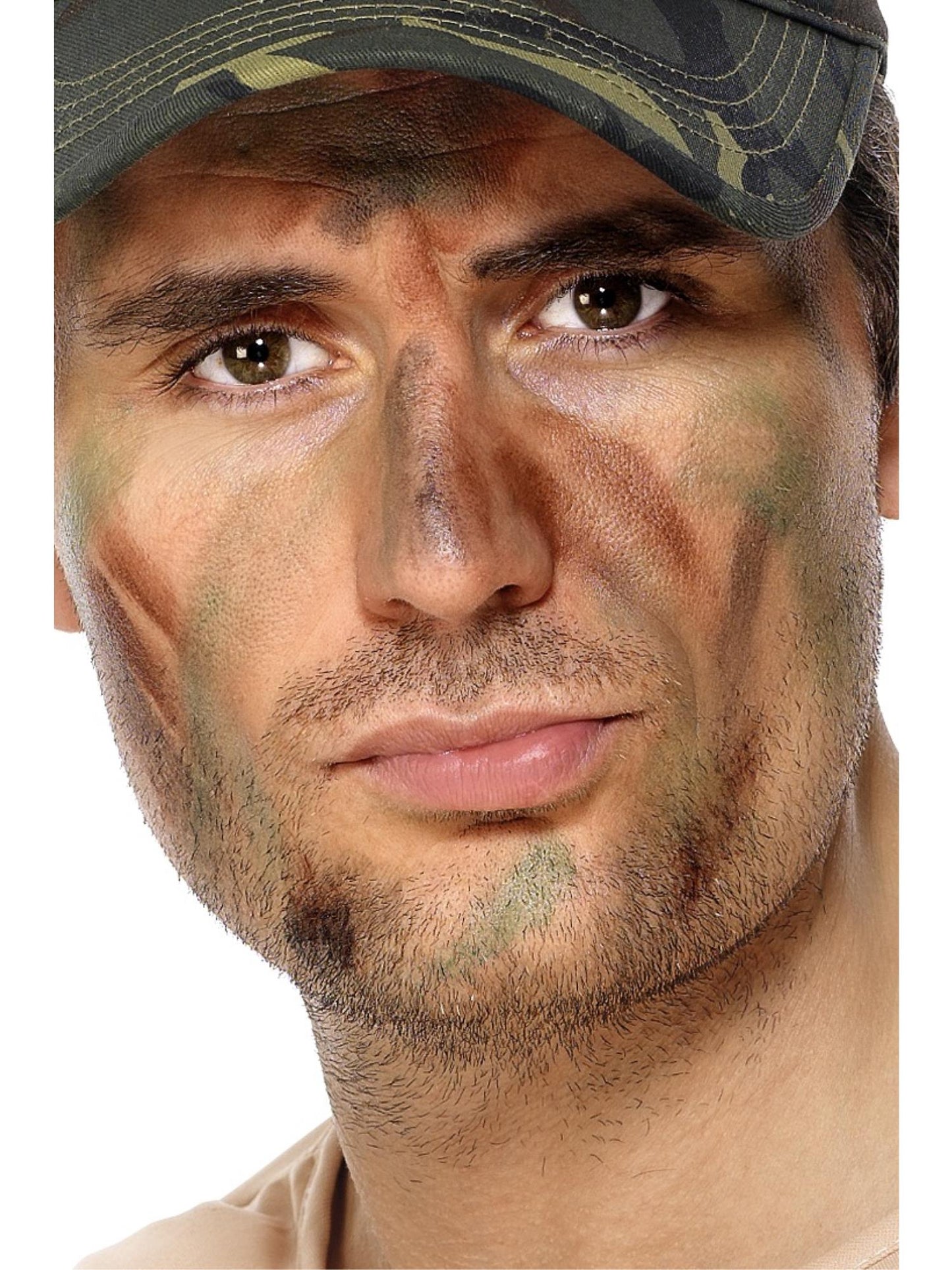 TROOPS Smiffys Make-Up FX, Army Camouflage Kit, Grease, CD für Unisex