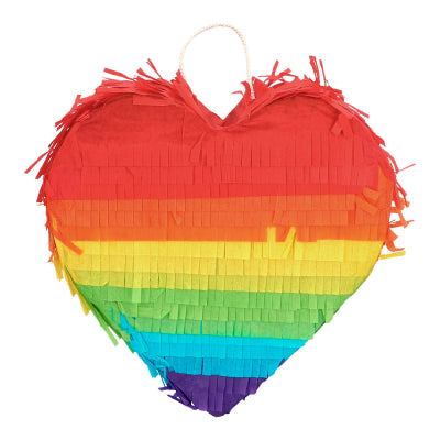 Boland Mini Piñata Herz Regenbogen XS 20 × 20 × 6 5 cm in Geschenkbox