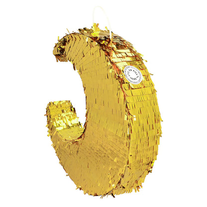 Boland Goldene Mond Piñata – Elegante Eid Mubarak Dekoration 44 cm – Seitenansicht