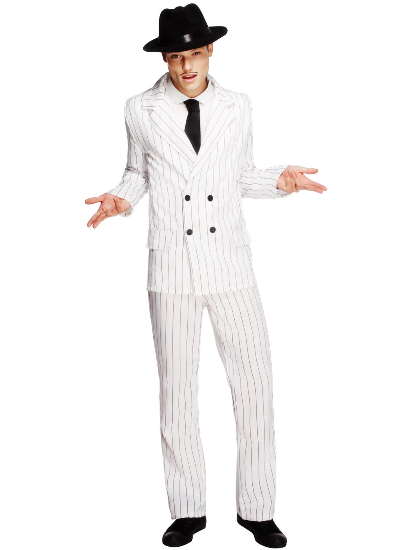 Smiffys 1920S Fever Gangster Costume, White CS für Herren