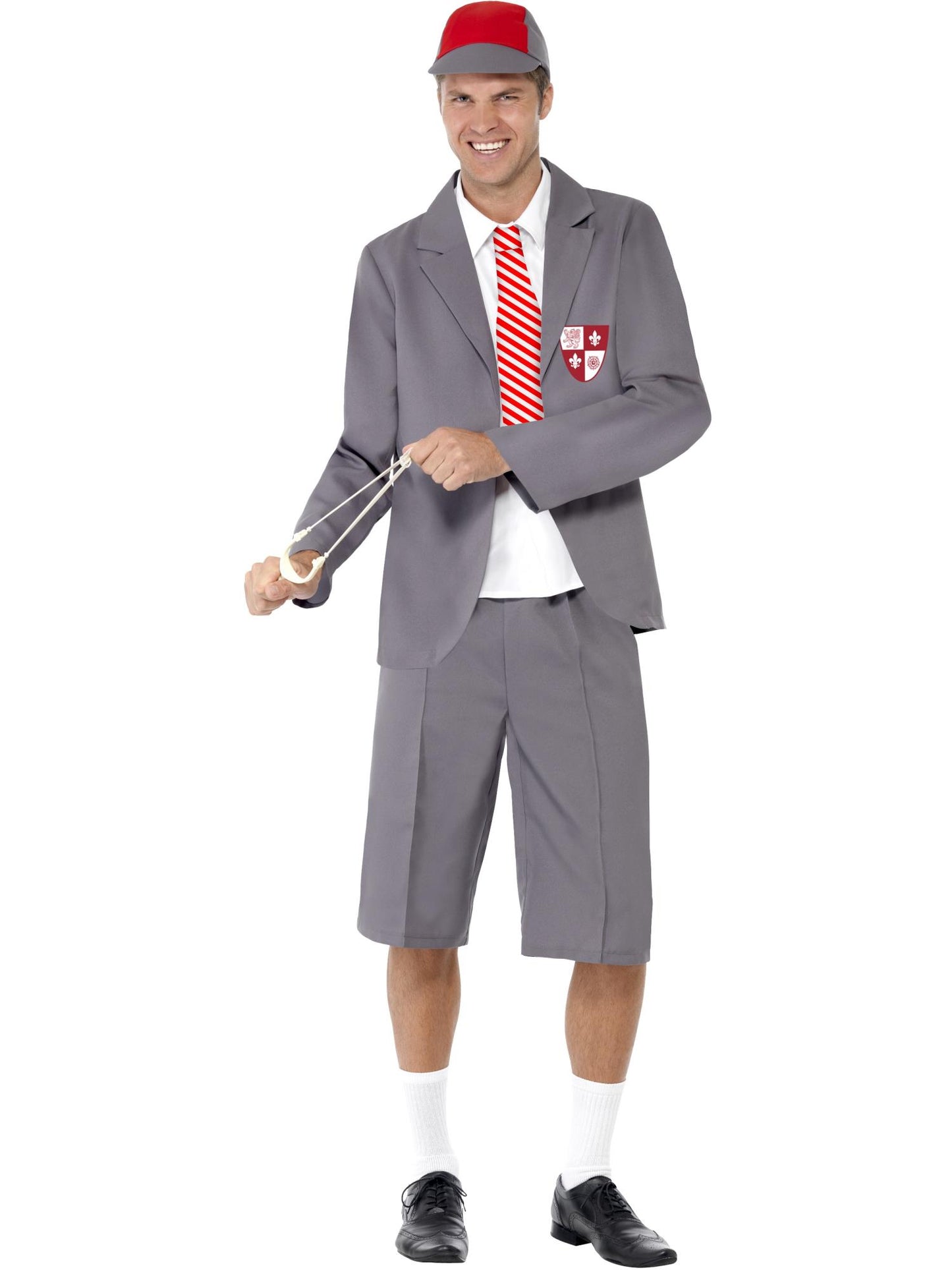 Smiffys SCHOOLUNI Schoolboy Costume, Grey CS für Herren