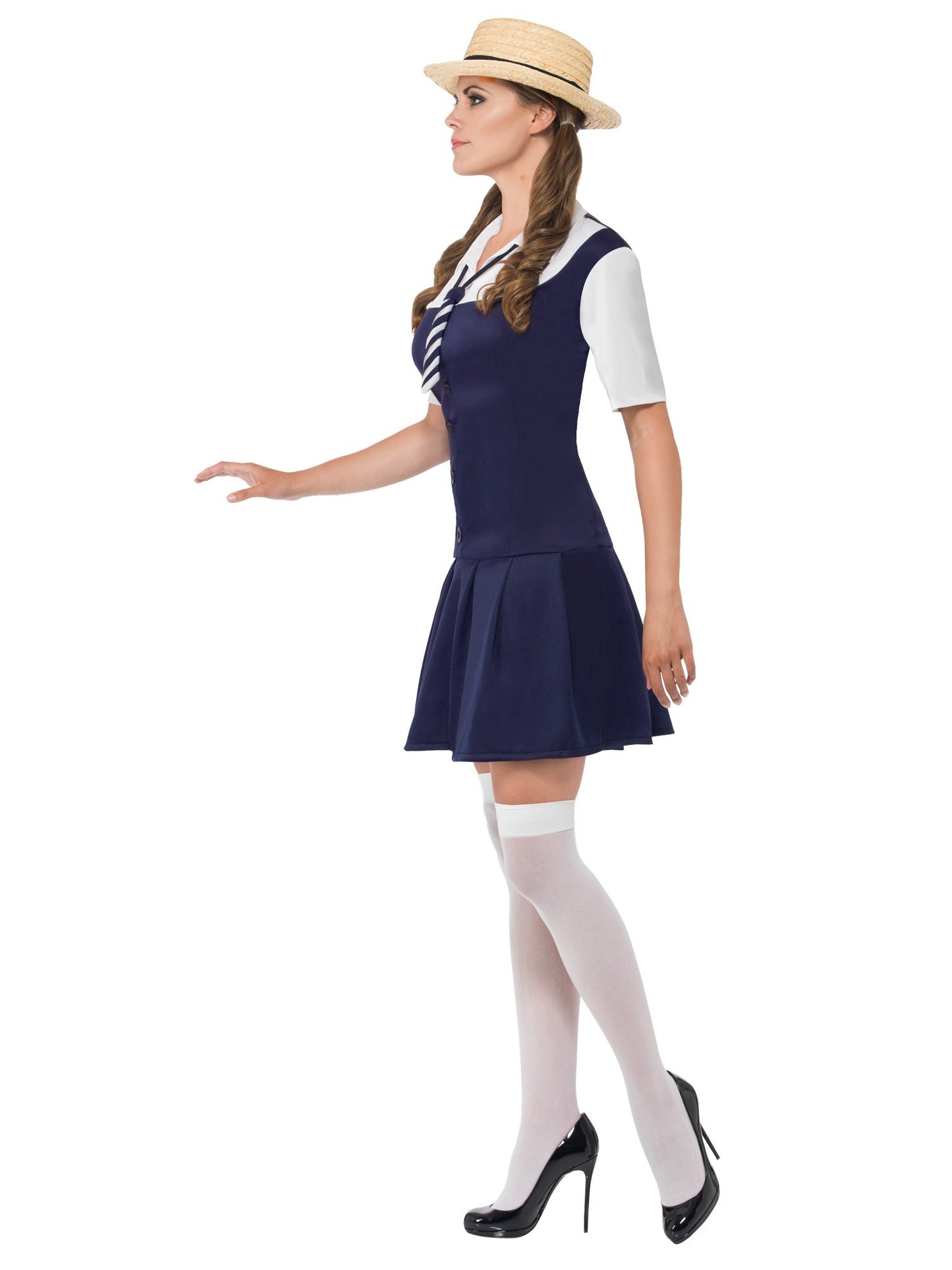 Smiffys DRAGON School Mädchenkostüm, Black CS für Damen