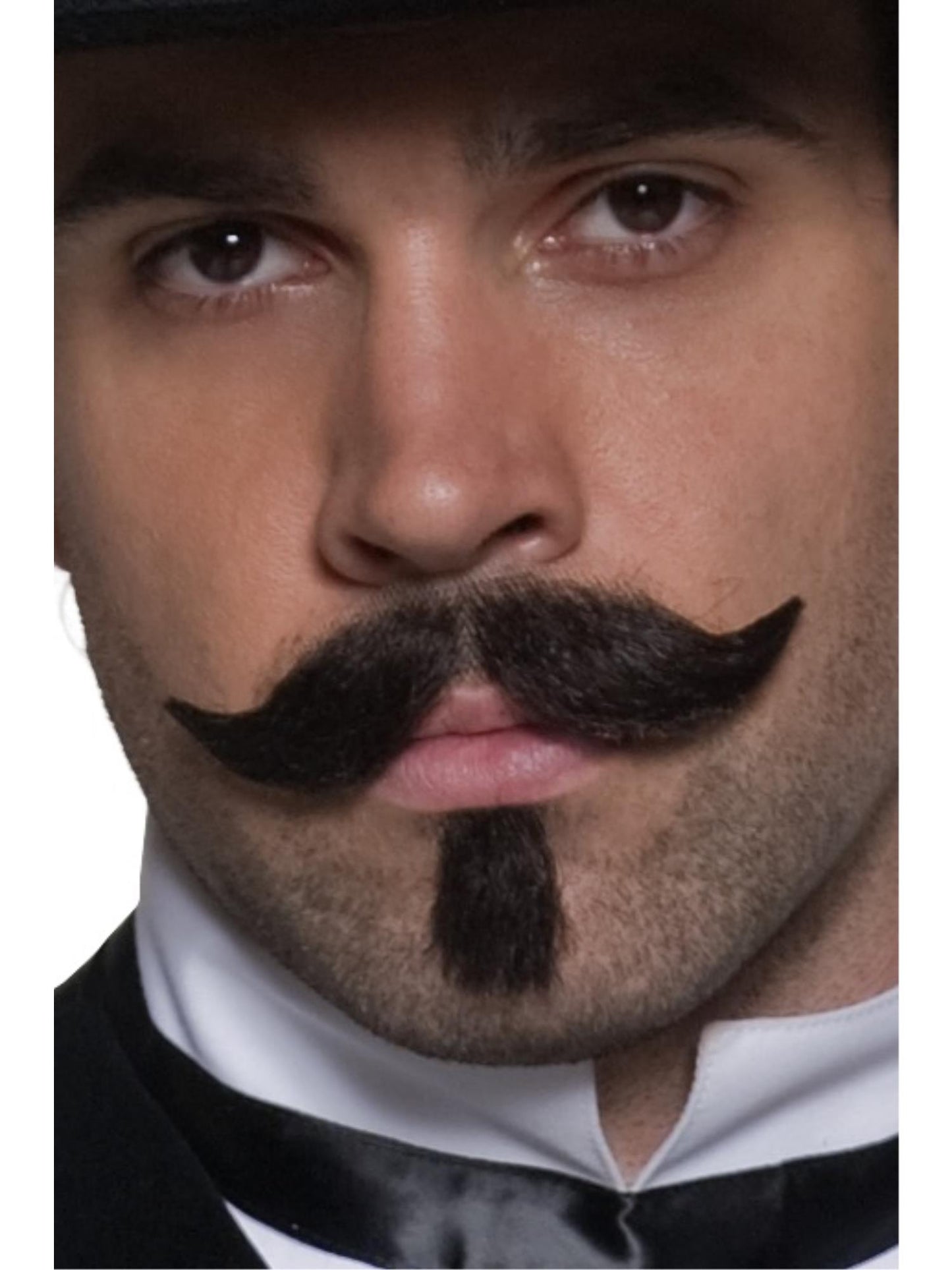 Smiffys Authentic Western Gambler Moustache, Brown CD für Herren