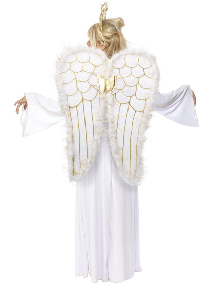 Smiffys Angel Costume, White CS für Damen
