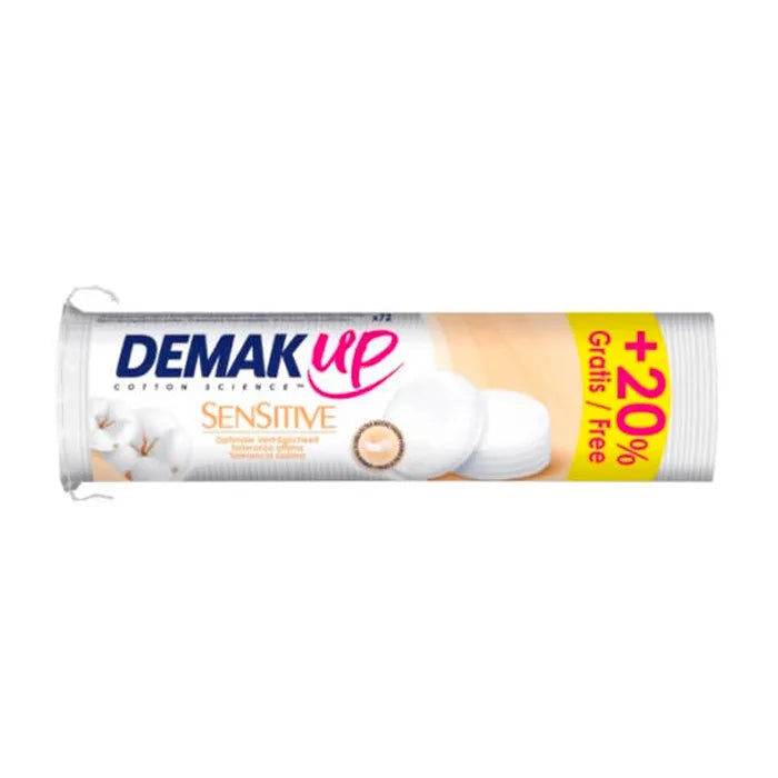 DEMAK UP DEMAK UP Sensitive Make-up Entferner Pads 72 Stück Reinigungspads für empfindliche Haut Kosmetik