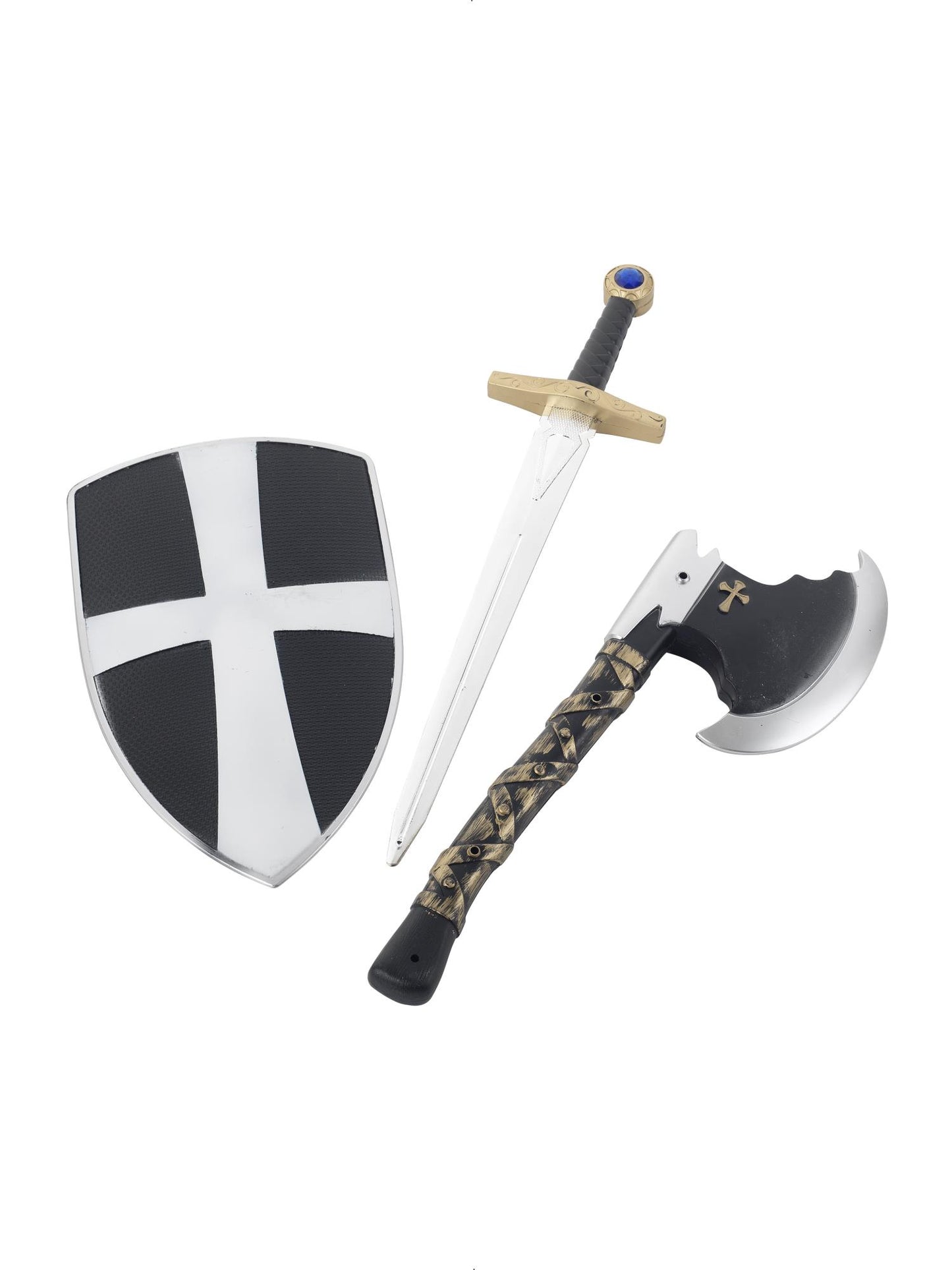 Smiffys FUNTIME 3 Piece Crusader Set, White AC für Jungen