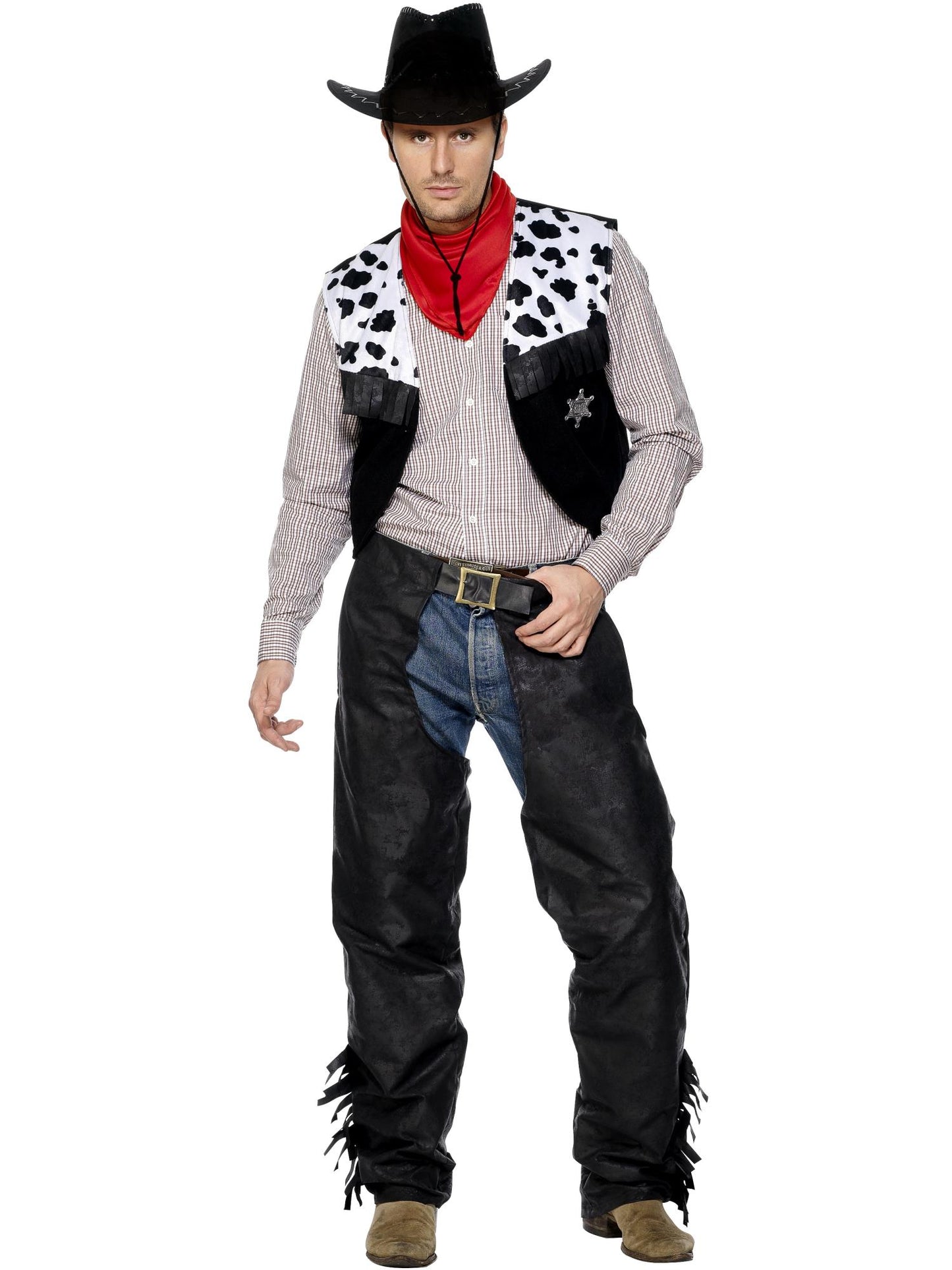 Smiffys COWBOYGIRL Cowboy Costume, Black CS für Unisex