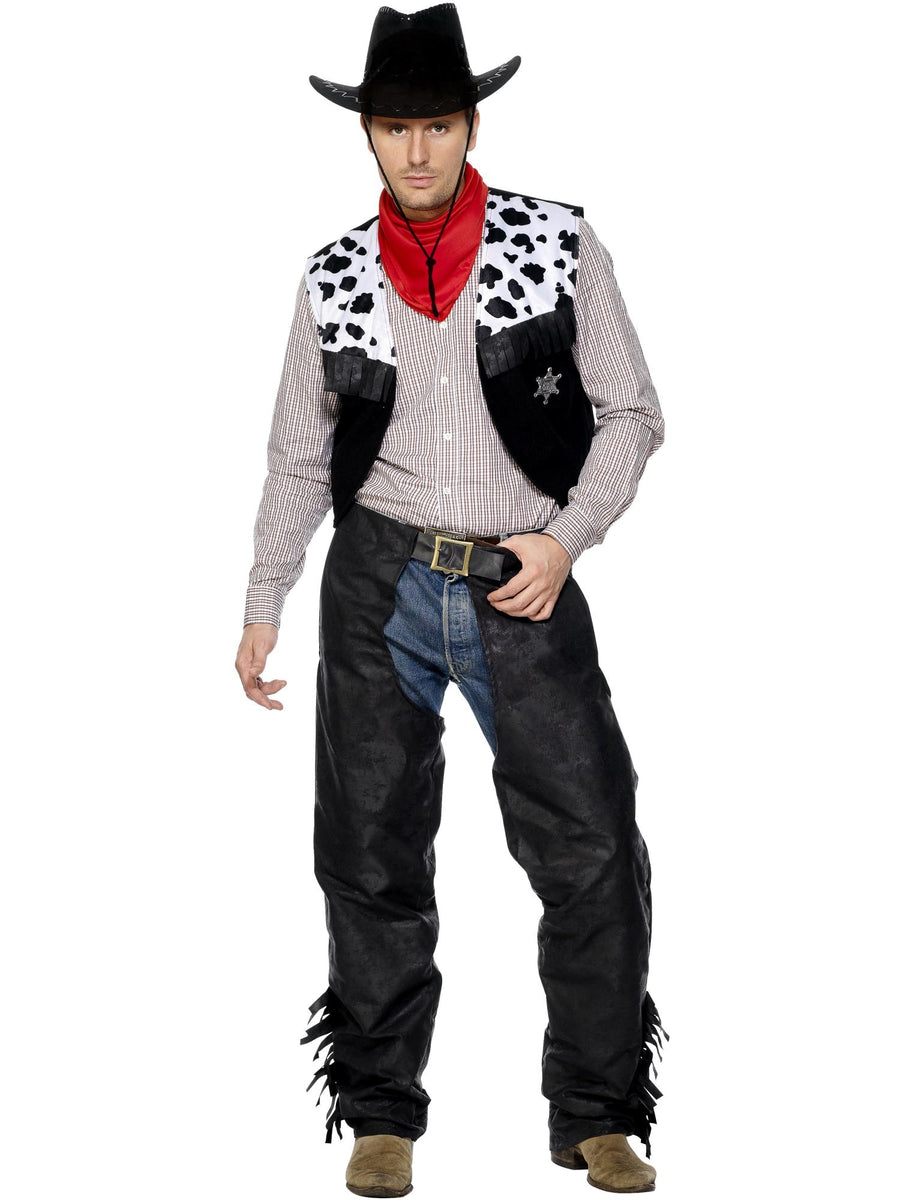 Smiffys COWBOYGIRL Cowboy Costume, Black CS für Unisex