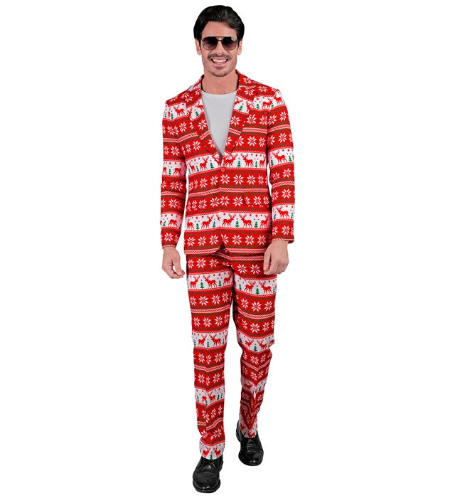 Weihnachtsanzug bestehend aus Jackett und Hose für festliche Partys