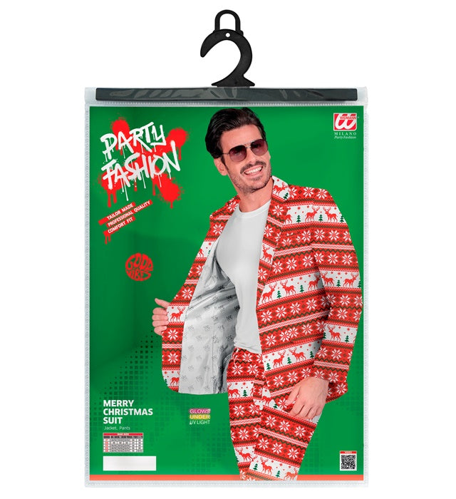 Weihnachtsanzug bestehend aus Jackett und Hose für festliche Partys