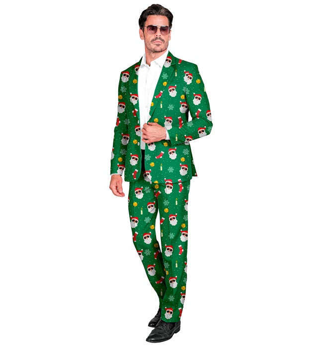 Weihnachtsmann-Anzug bestehend aus rotem Jackett und passender Hose