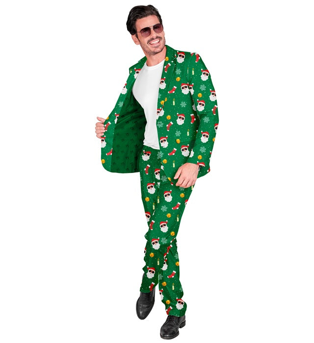 Weihnachtsmann-Anzug bestehend aus rotem Jackett und passender Hose