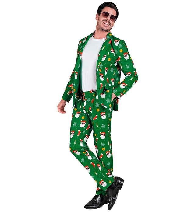 Weihnachtsmann-Anzug bestehend aus rotem Jackett und passender Hose