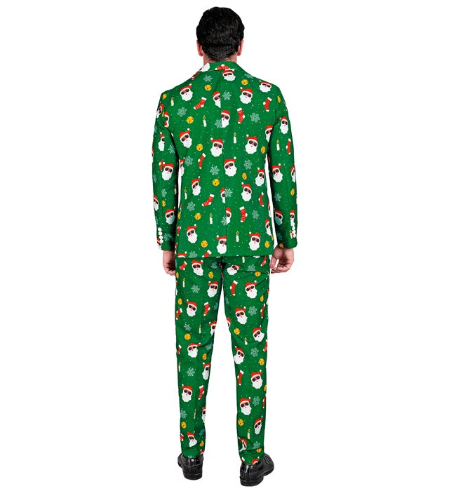 Weihnachtsmann-Anzug bestehend aus rotem Jackett und passender Hose