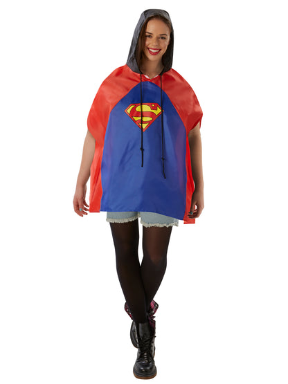 Rubies Superman Shower Proof Poncho Clothing Accessories