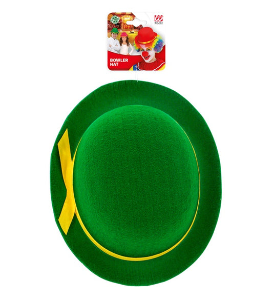 Grüne Melone aus Filz als Fasnachtsaccessoire