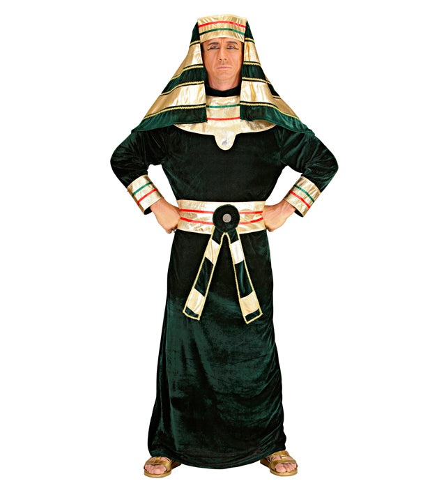 Pharao Kostüm Set mit Tunika, Halsband, Gürtel und Kopfbedeckung für Fasnacht