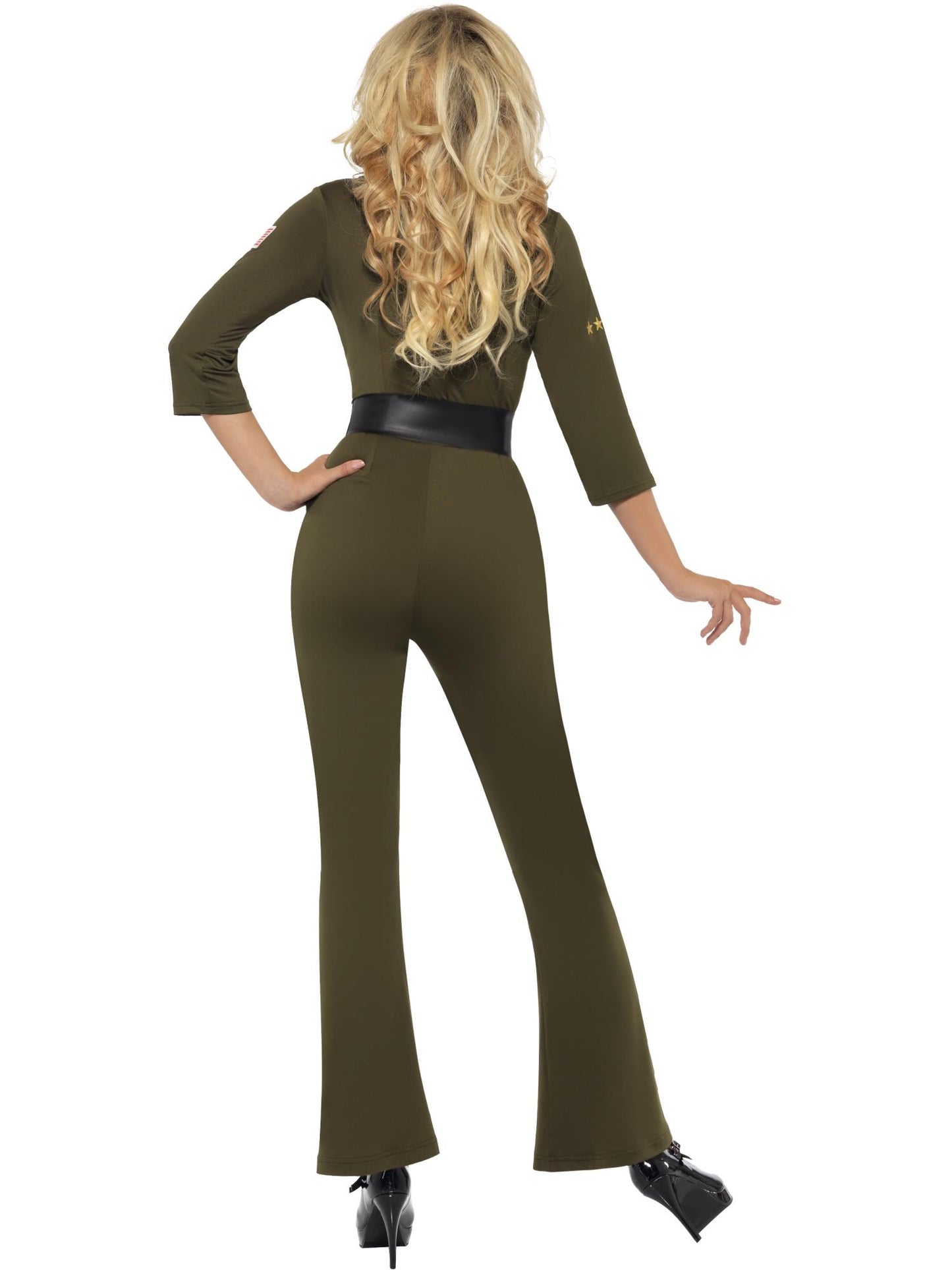 Smiffys TOPGUN Top Gun Aviator, Green CS für Damen