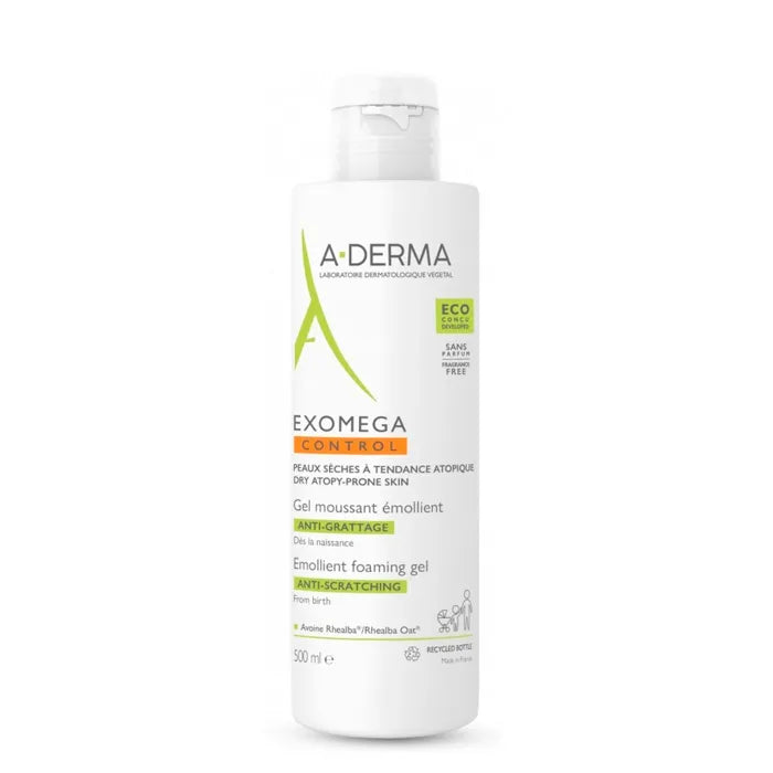 A-DERMA A-DERMA Exomega Emollient Gel 500 ml Hautpflege Gel zur Anwendung Kosmetik