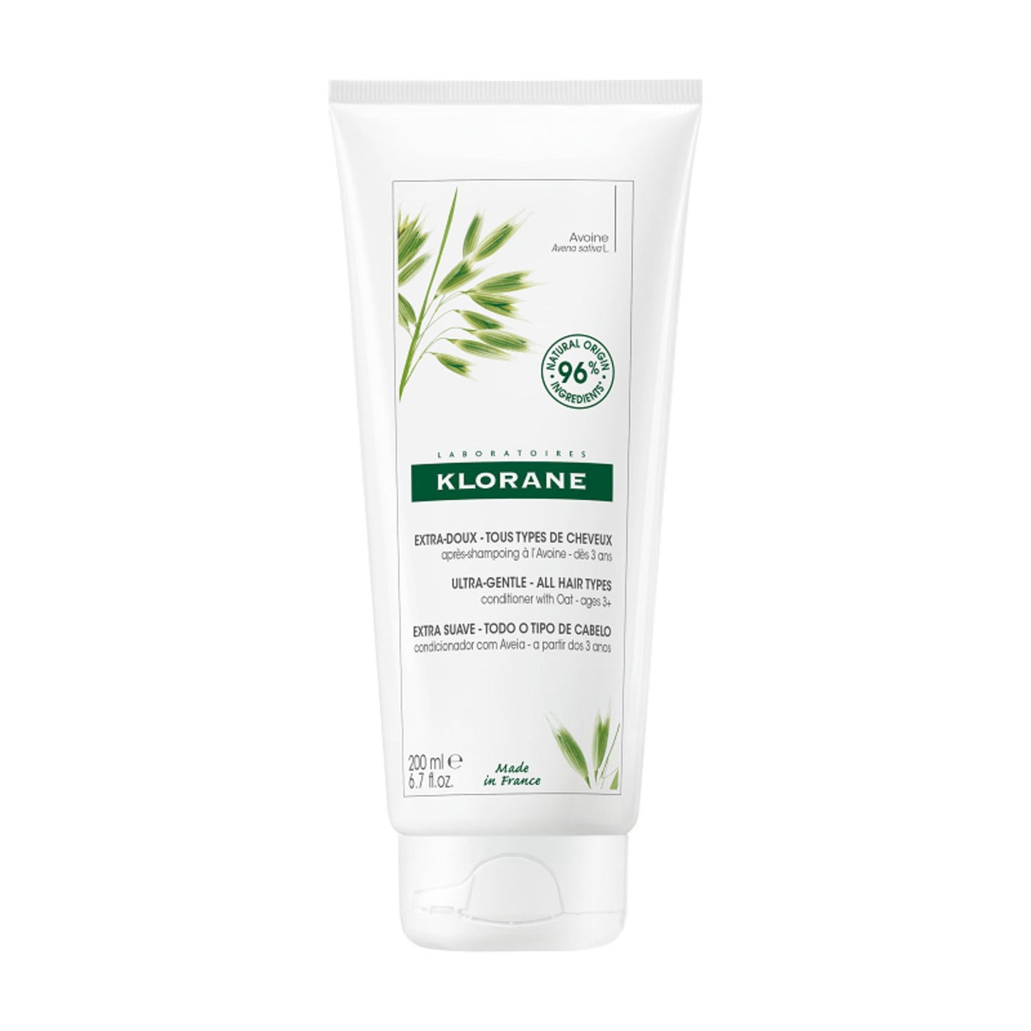 Klorane Klorane, Oat Milk, Hafer, Haarspülung, Weicht auf, 200 ml Regular