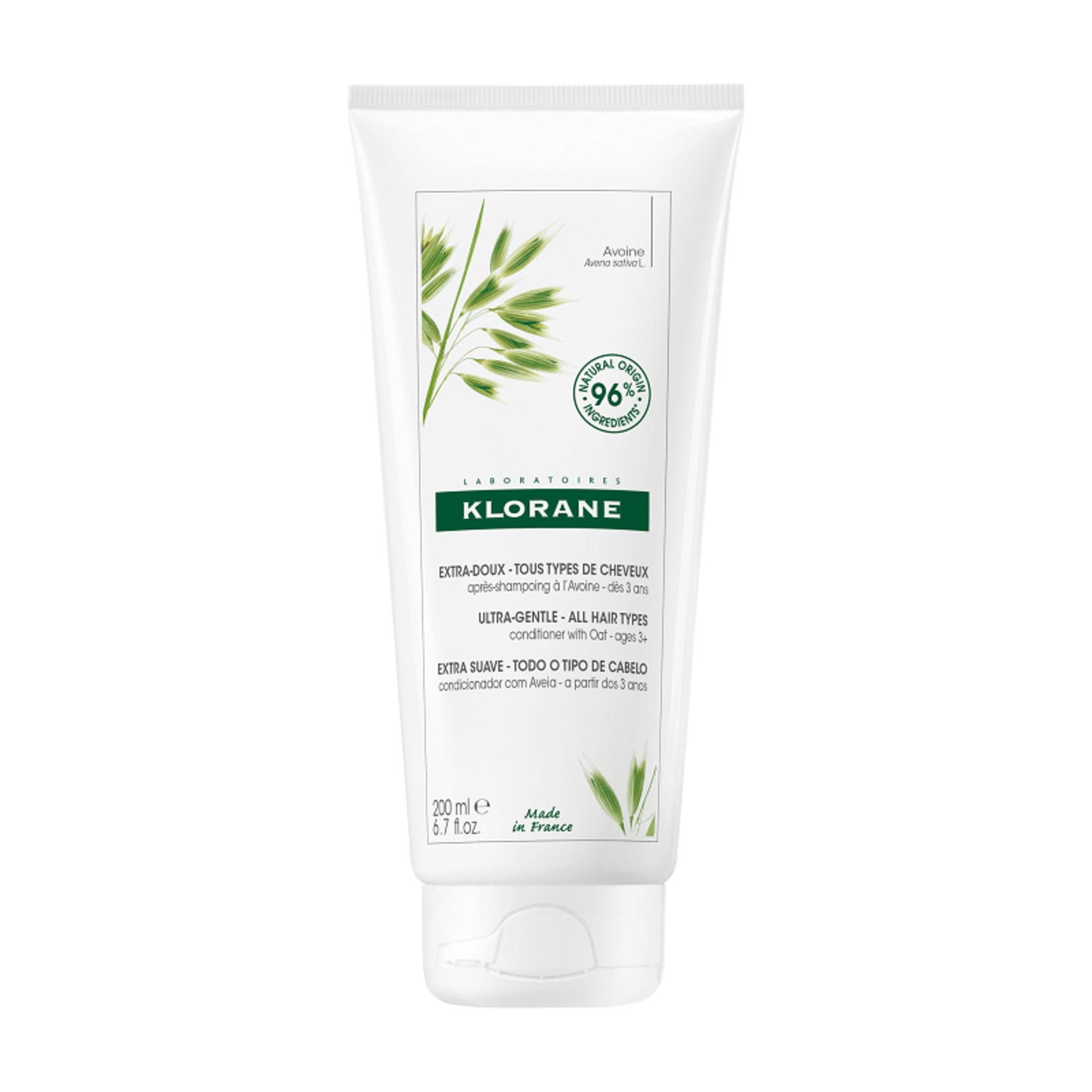 Klorane Klorane, Oat Milk, Hafer, Haarspülung, Weicht auf, 200 ml Regular