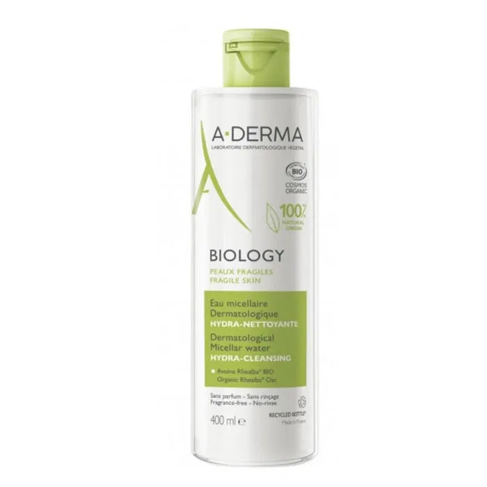 A-DERMA A-DERMA Biology Mizellenwasser 400 ml Reinigungslösung für Gesicht und Augen Kosmetik