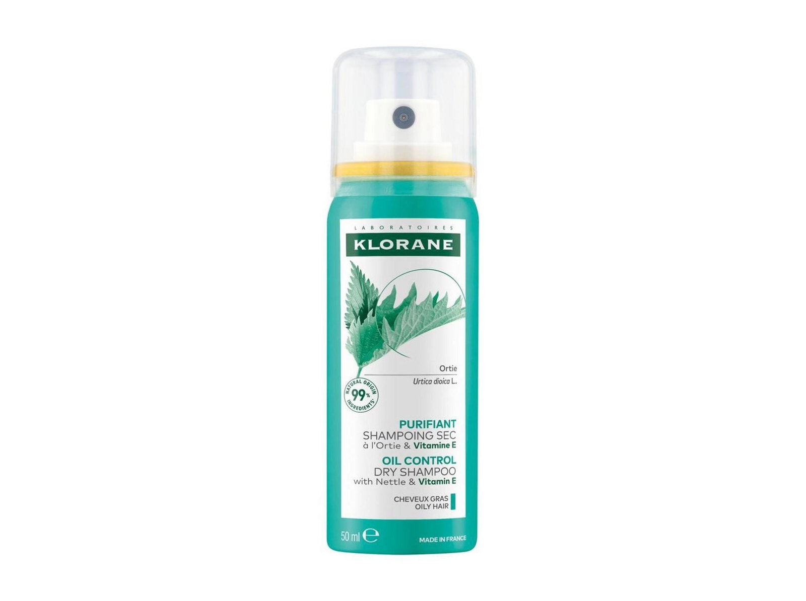 Klorane Klorane, Nettle, Vegan, Trockenshampoo, Oil, 150 ml Regular