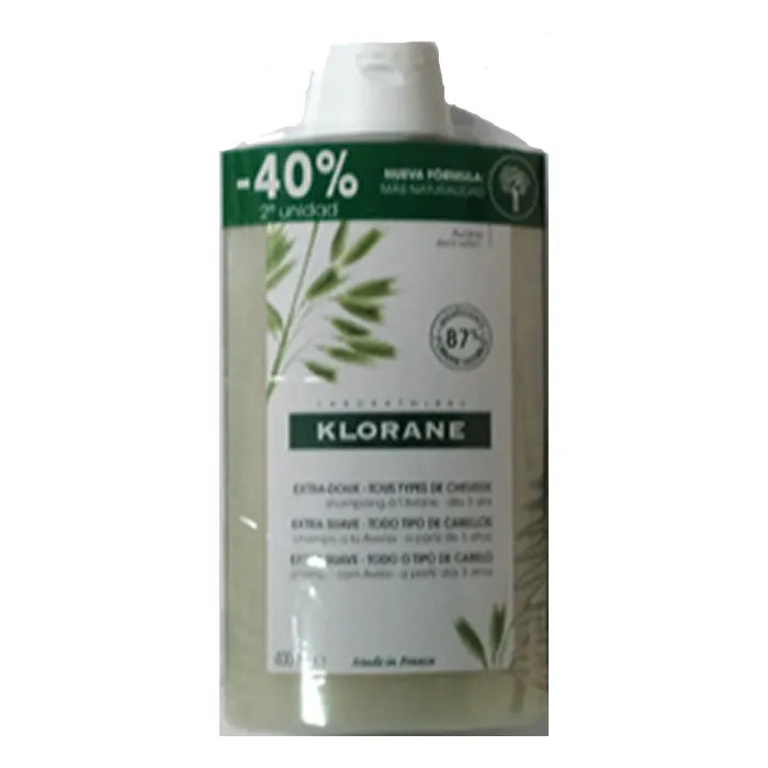 KLORANE KLORANE Shampoo Extra Sanft mit Hafer 2 x 400 ml Kosmetik