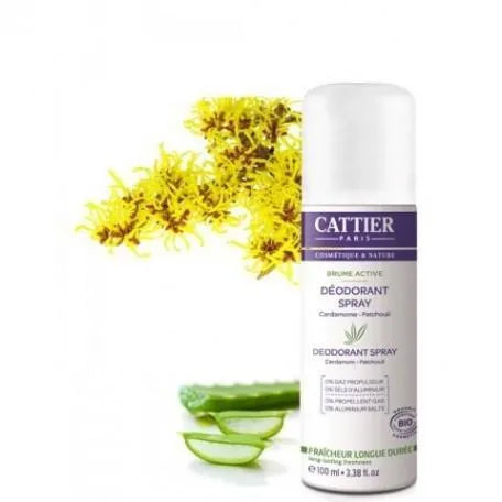 CATTIER PARIS Cattier Paris Desodorant Spray Active 100 ml Deodorant Spray ohne Zusatzstoffe Kosmetik