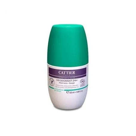 CATTIER PARIS Cattier Paris Desodorant Roll-On Aloe 50 ml Deodorant ohne Zusatzstoffe Kosmetik