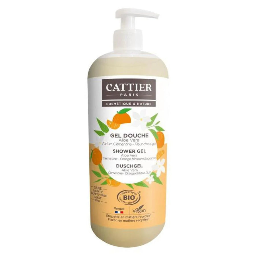 CATTIER PARIS Cattier Paris Duschgel Clementine-Orangenblüte 1 Liter Kosmetik